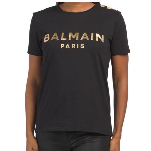 Balmain Tops - BALMAIN
Made In Portugal Short Sleeve Logo Tee